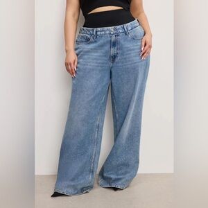 GOOD AMERICAN Solution Jeans - Wide Leg Size 15